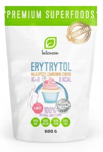 INTENSON ERYTRYTOL 500G NATURALNY SŁODZIK O KCAL