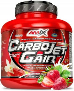 Amix CarboJet Gain 2250g Truskawka Gainer Masówka
