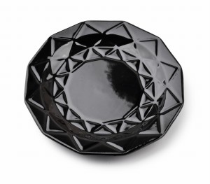 ADEL BLACK Talerz deserowy 19,5cm