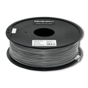 Filament Qoltec do druku 3D | ABS PRO | 1,75mm | 1kg | Silver