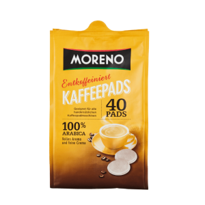 Moreno Bezkofeinowa Kawa w Padach 40 szt.