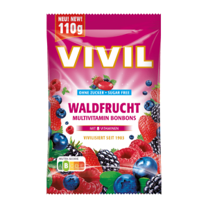 Vivil Waldfrucht Cukierki bez Cukru 110 g