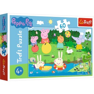 Puzzle 60 el. Wakacyjna zabawa. Peppa Pig Trefl